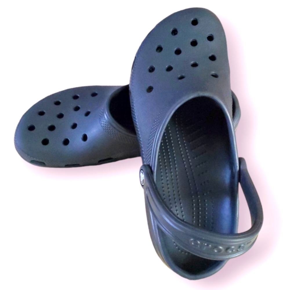 Navy Blue Crocs Size 11